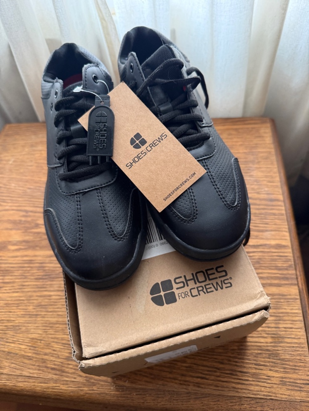 Shoes For Crews Black Slip-Resistant Work Sneakers